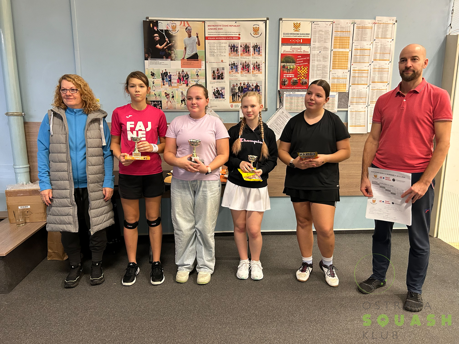 REPORT SQUASH – turnaj juniorů B, Brno 9.11-10.11.2024