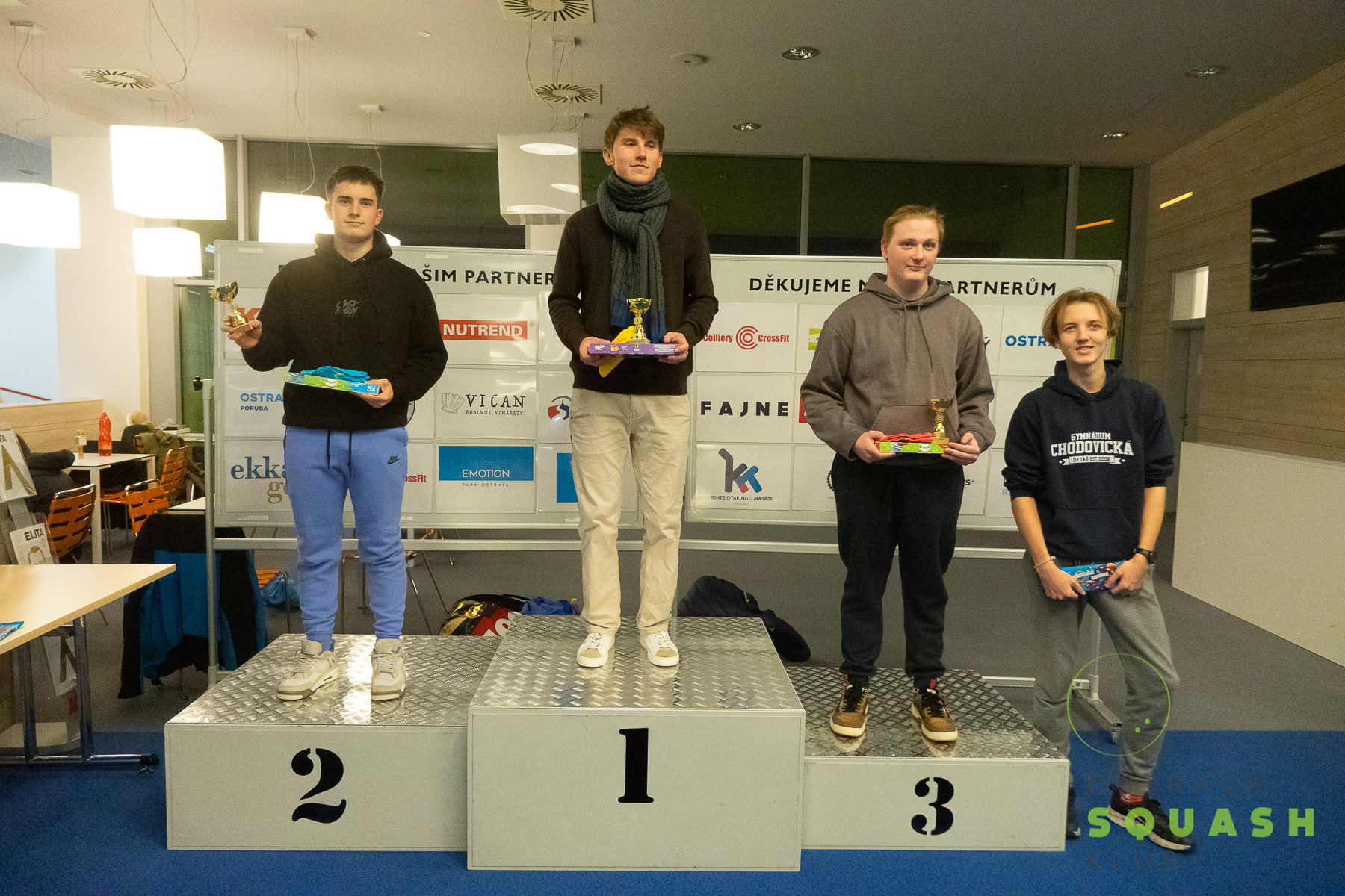 REPORT SQUASH – turnaj juniorů A, 13.1-14.1.2024 SC FAJNE