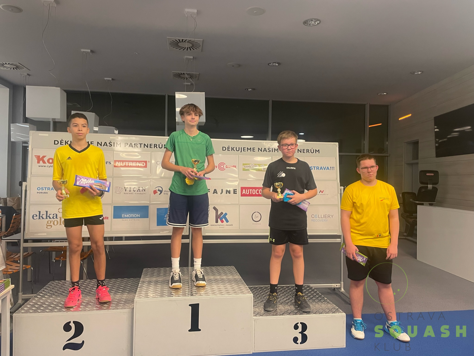 REPORT SQUASH – turnaj juniorů B, SC FAJNE 18.11.-19.11.2023