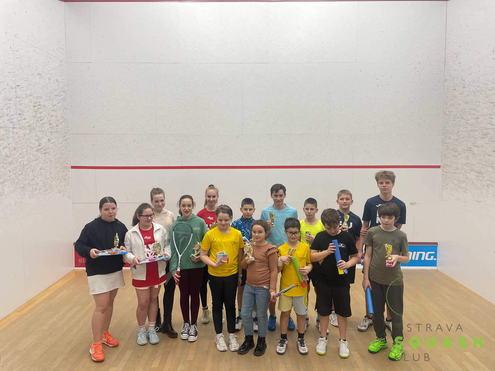 REPORT SQUASH – turnaj juniorů B, Ostrava 18.3.-19.3.2023