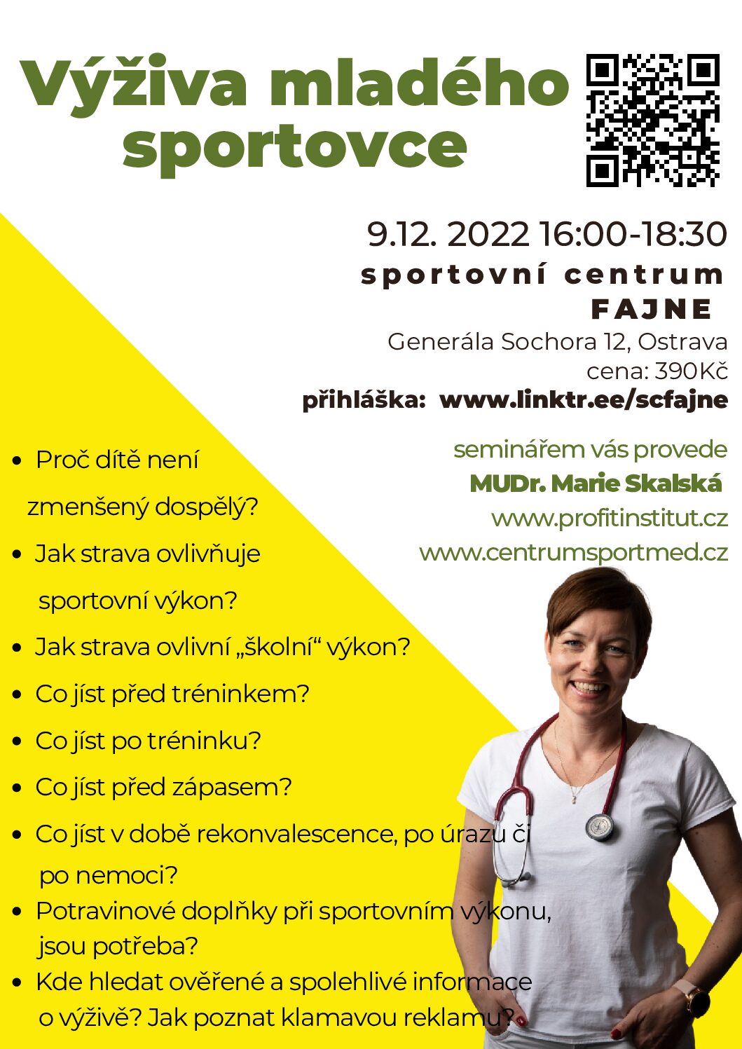 Výživa mladého sportovce v SC FAJNE