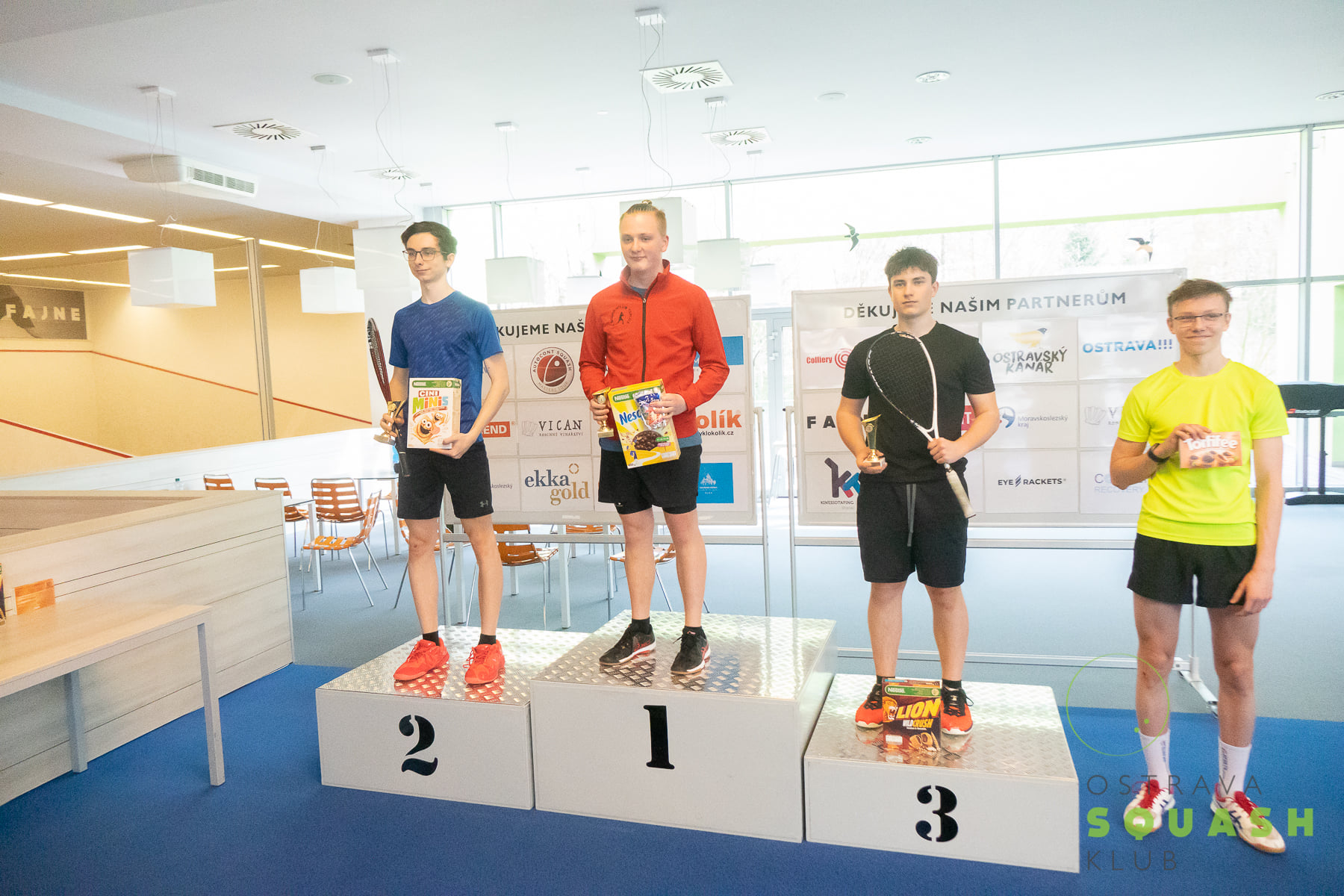 REPORT SQUASH – turnaj juniorů A, 16.4.-17.4.2022 SC FAJNE