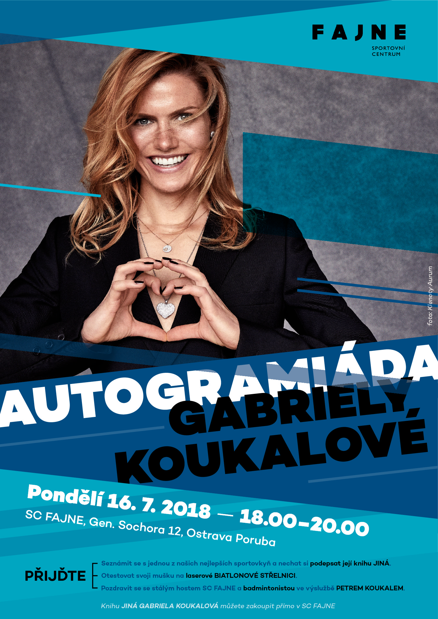 Autogramiáda Gabriely Koukalové ve FAJNE