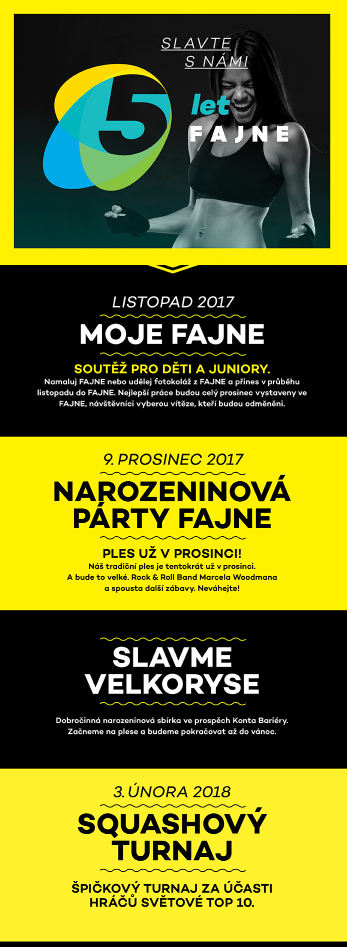 FAJNE SLAVÍ 5 LET!