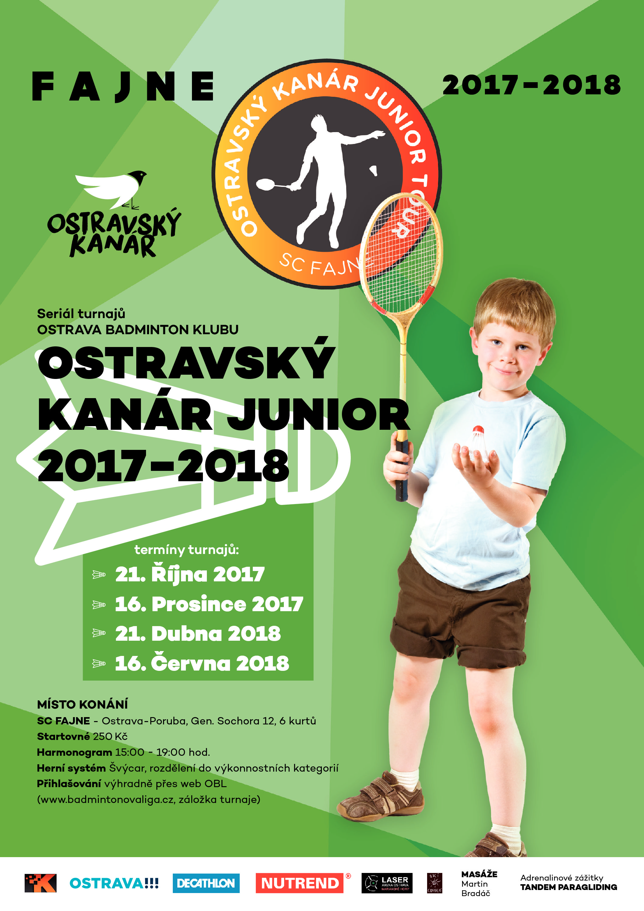 BADMINTON – Ostravský kanár JUNIOR