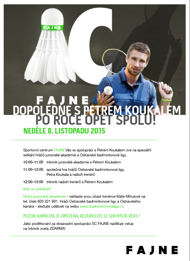 PETR KOUKAL !!! Nejlepší hráč badmintonu v ČR